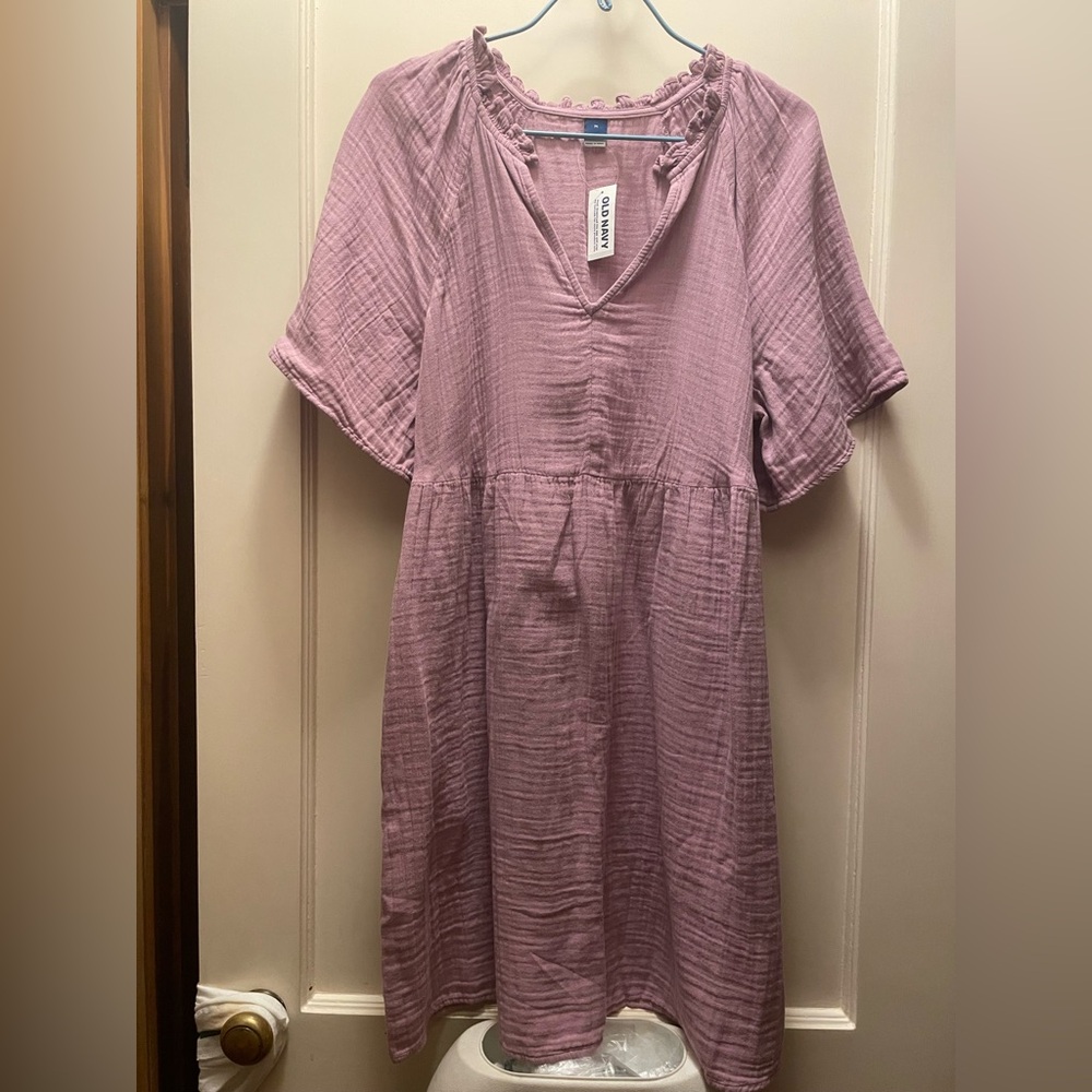 Old Navy Mauve Short Sleeve Dress